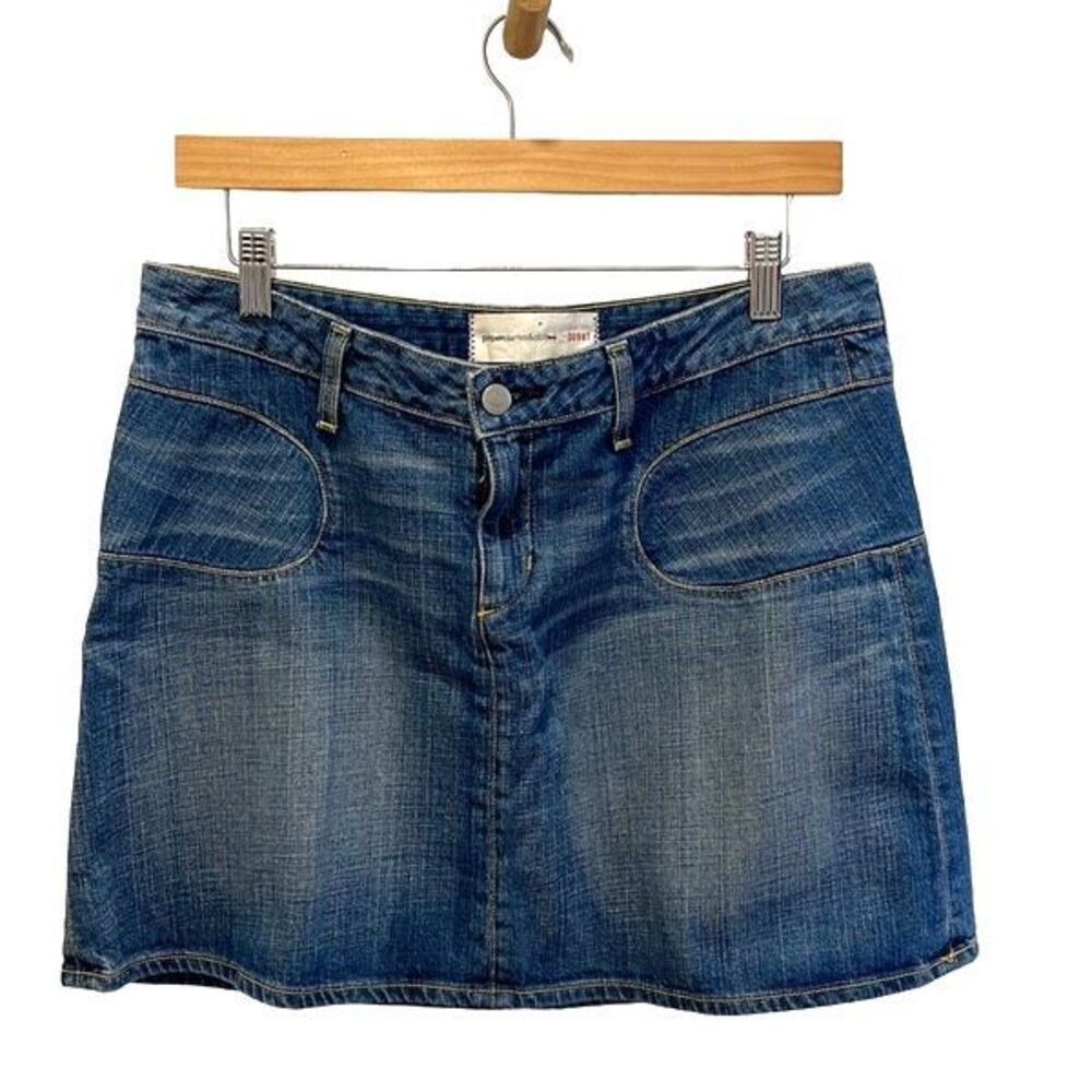 Paper Denim & Cloth Blue Denim Mini Skirt 30 Medium 10 Anthropologie Brand